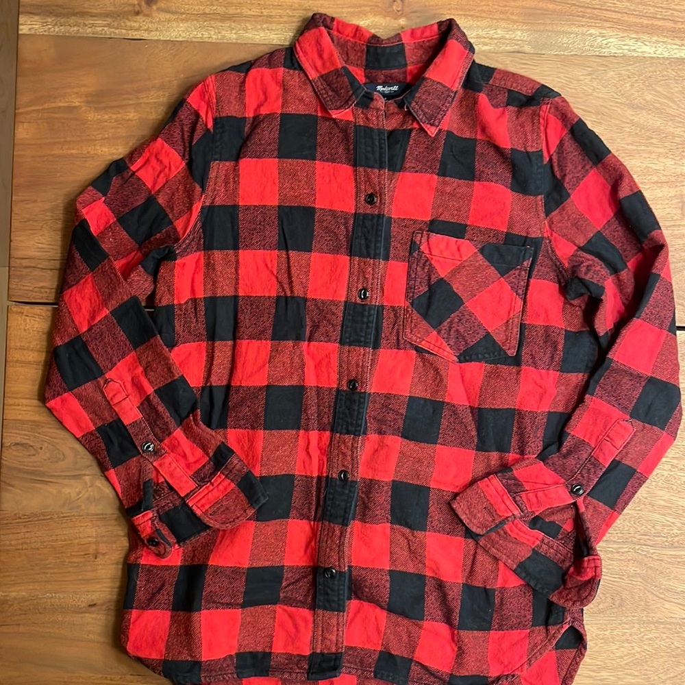 Madewell buffalo check flannel